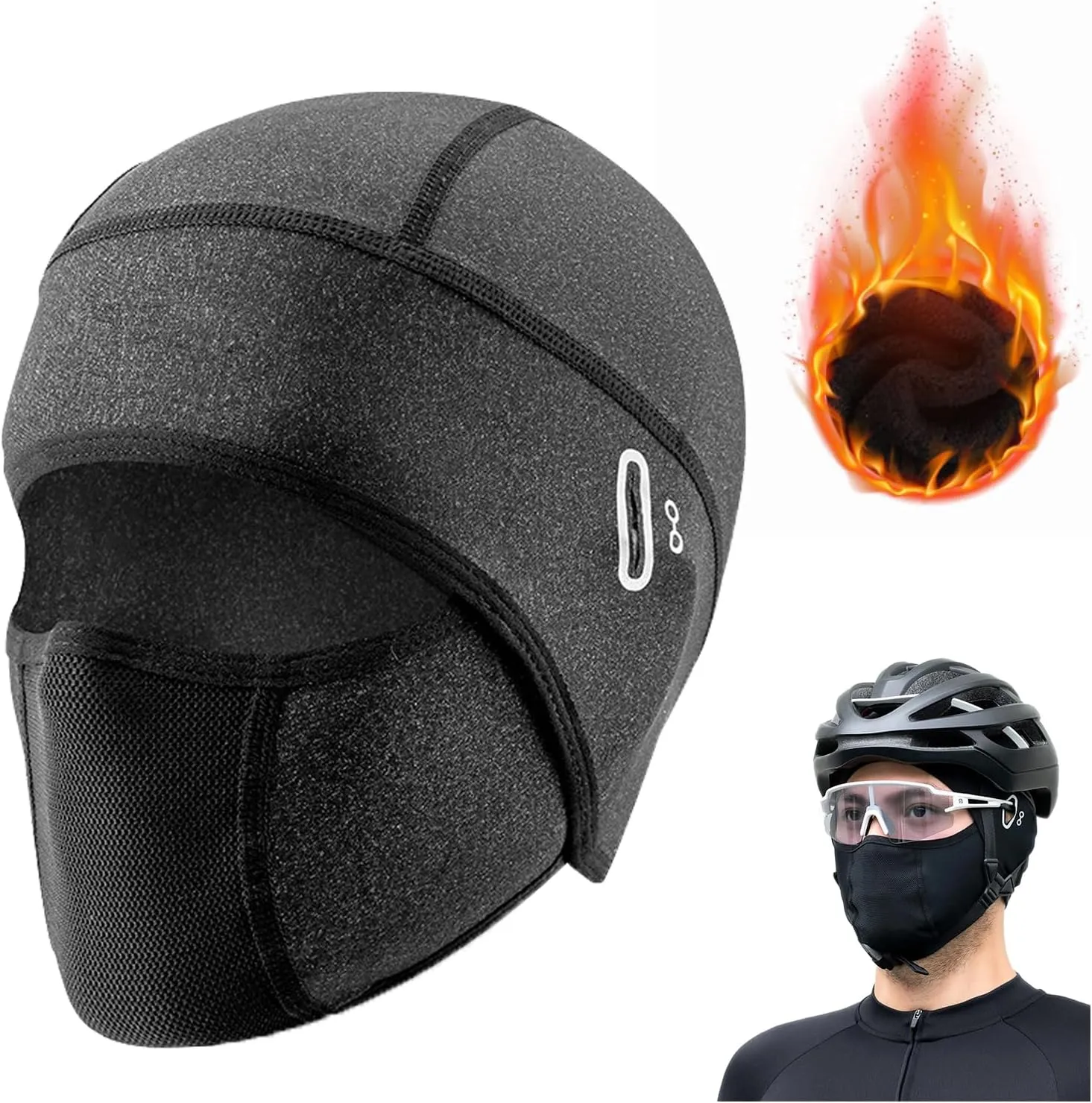 Ice Silk Face Protection Cycling Hood, Summer Balaclava Cooling Face Mask Cover Ice Silk Neck Gaiter Hood for Men Women