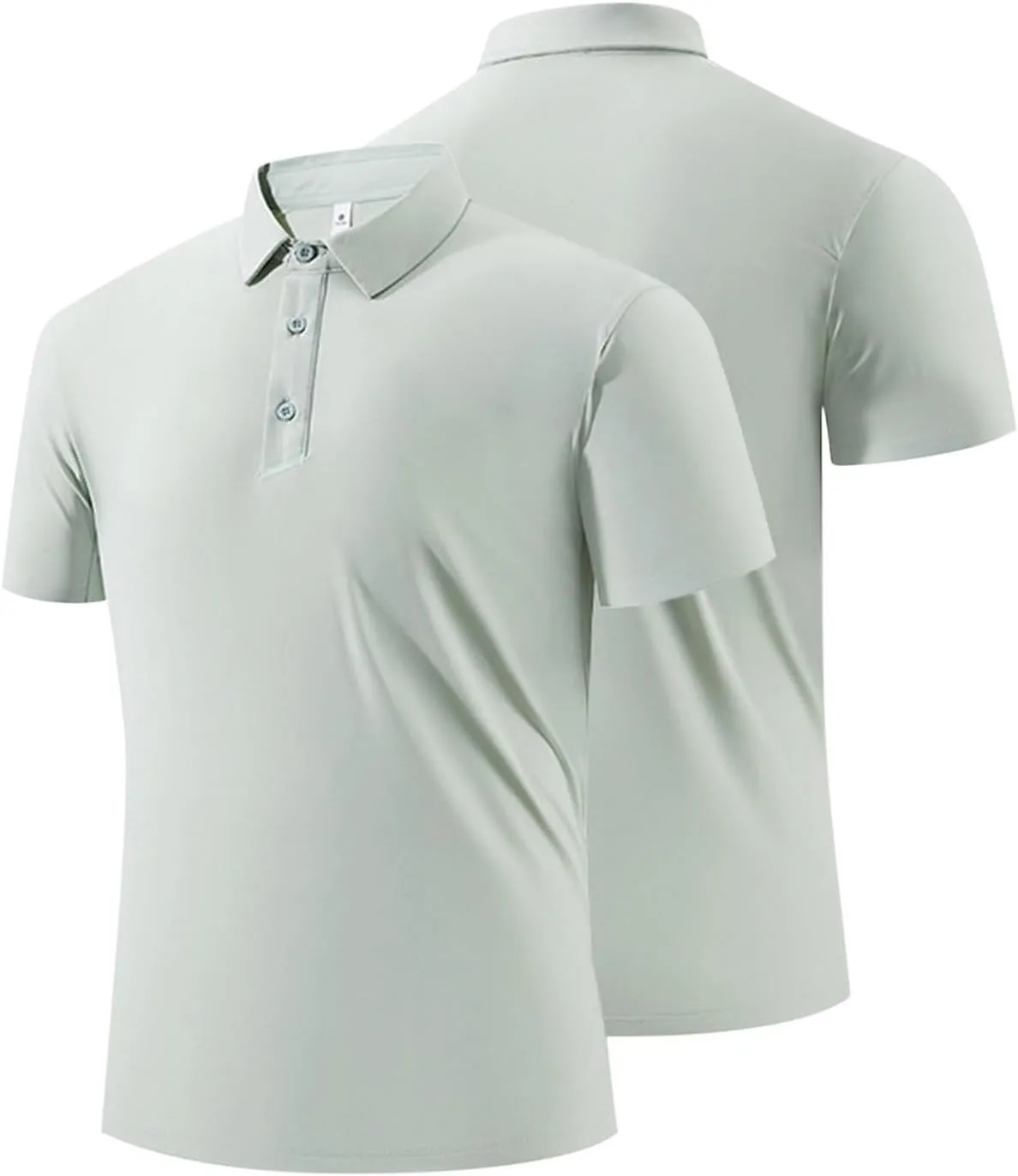 Ice Silk Shirts for Men Summer Fashion Short Sleeve Tactical Performance Polo Blouse Casual Lightweight Loose Blouse