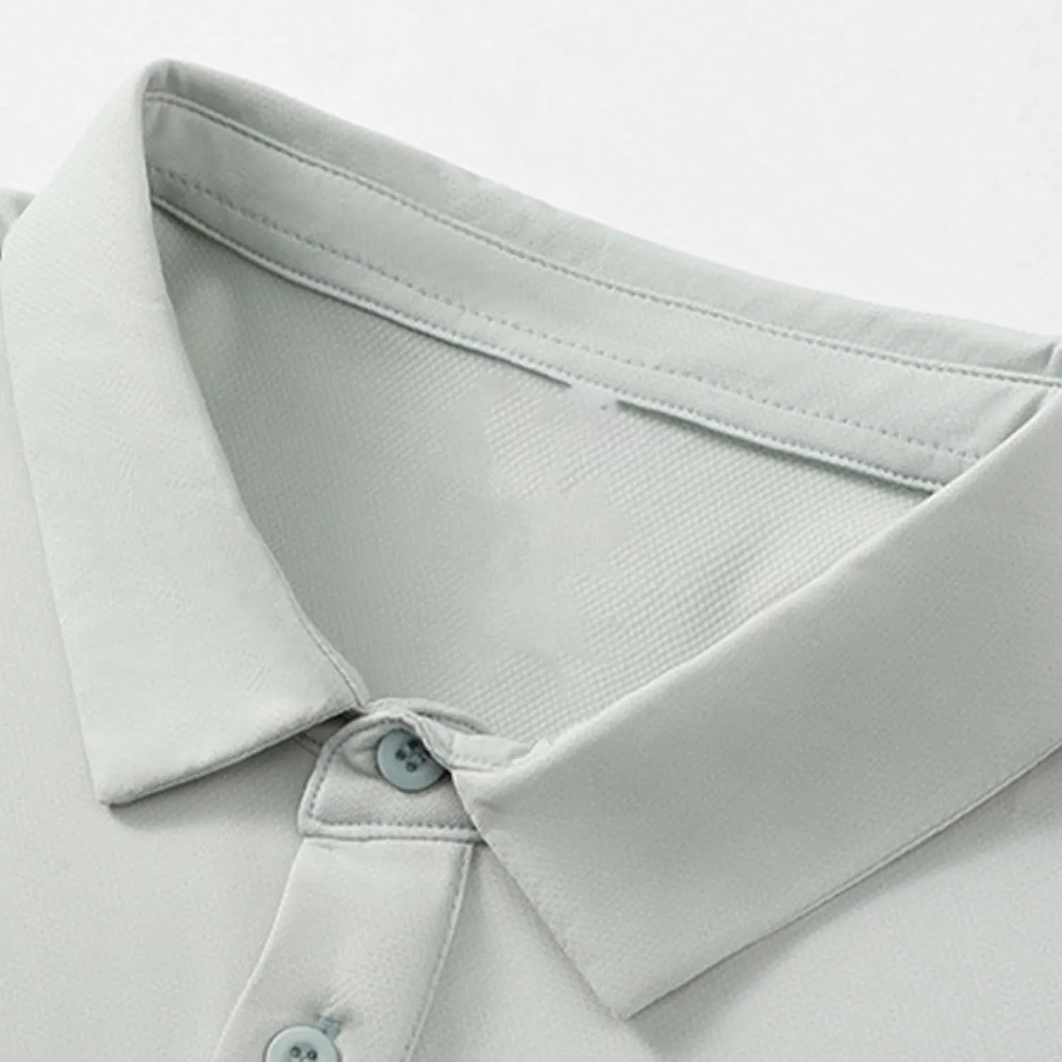 Ice Silk Shirts for Men Summer Fashion Short Sleeve Tactical Performance Polo Blouse Casual Lightweight Loose Blouse