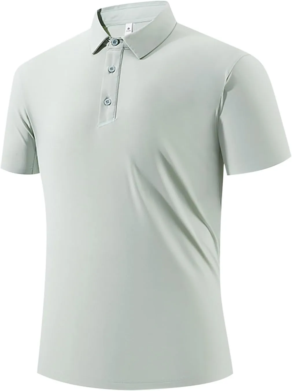 Ice Silk Shirts for Men Summer Fashion Short Sleeve Tactical Performance Polo Blouse Casual Lightweight Loose Blouse