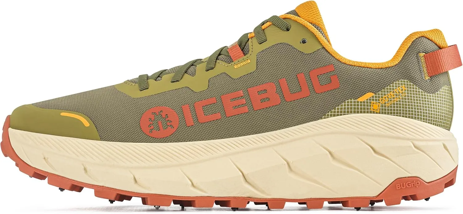 Icebug Mens Arcus2 BUGrip GTX Trail Running Shoe with Carbide Studded Traction Sole