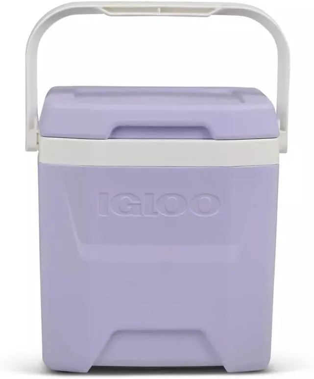 Igloos Cooler Hard-Sided Ice Chest, Insulated Portable Cooler, Heavy-Duty, Leak-Resistant Lid, Lightweight Ergonomic Handle