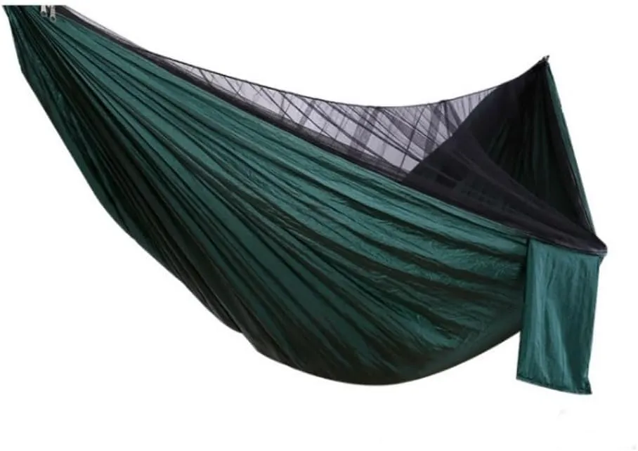 Indoor Hammock Chairs Outdoor Camping Quick-Open Mosquito Net Hammock 210T Nylon Hammock with Mosquito Net Outdoor Swing Hammock Hanging hammocks