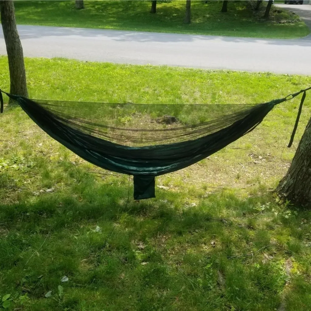 Indoor Hammock Chairs Outdoor Camping Quick-Open Mosquito Net Hammock 210T Nylon Hammock with Mosquito Net Outdoor Swing Hammock Hanging hammocks
