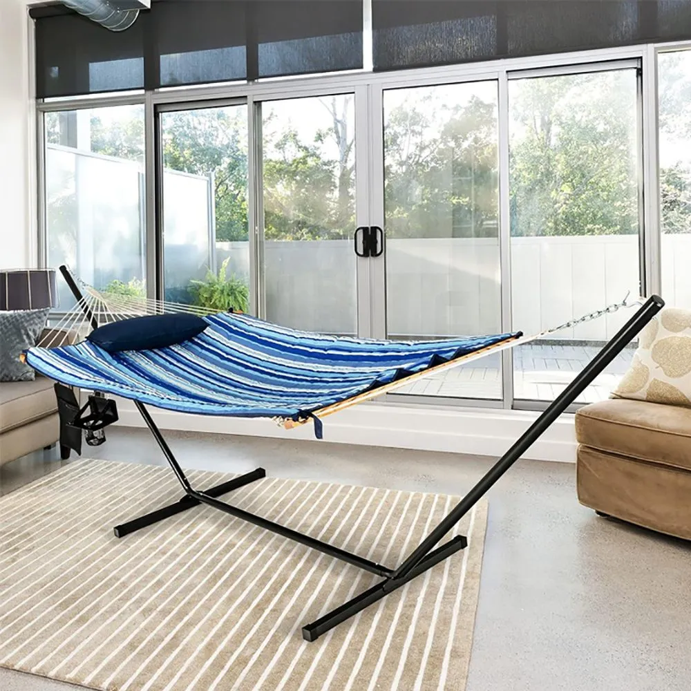 Indoor Pillow 1pc Chair Cotton Localized shipping Most-wanted Hammock Stand with Holder Swing Cup Set Outdoor