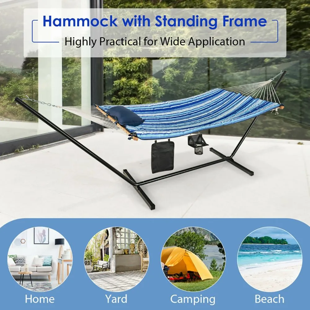 Indoor Pillow 1pc Chair Cotton Localized shipping Most-wanted Hammock Stand with Holder Swing Cup Set Outdoor
