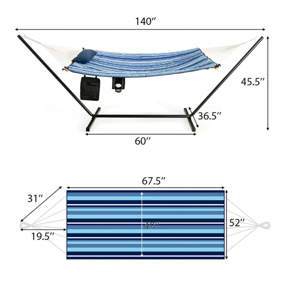 Indoor Pillow 1pc Chair Cotton Localized shipping Most-wanted Hammock Stand with Holder Swing Cup Set Outdoor