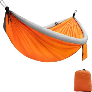 Inflatable Anti-Rollover Camping Hammock - Portable Hammock Double Hammock,Orange