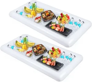 Inflatable Ice Bar 3 Salad Plates Portable Pvc Buffet Cooler for Outdoor Events