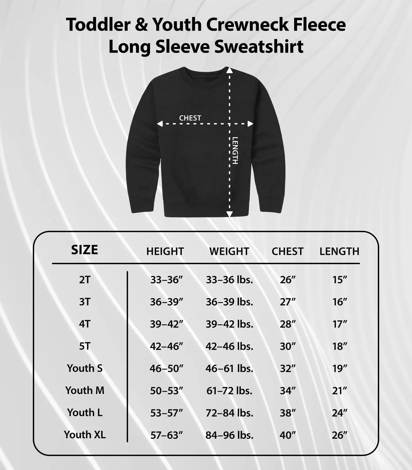 Instant Message - I Scream, You Scream - Ice Cream World Tour - Toddler & Youth Crewneck Fleece Sweatshirt