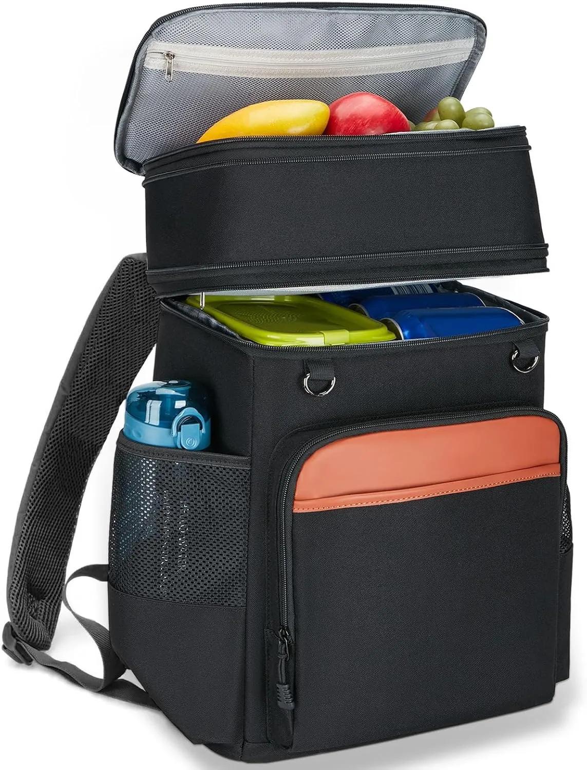 Insulated Backpack Cooler - Waterproof Leakproof Soft Coolers, Expandable Back Pack, Heavy Duty Backpacks, Portable Ice Chest for Men Women