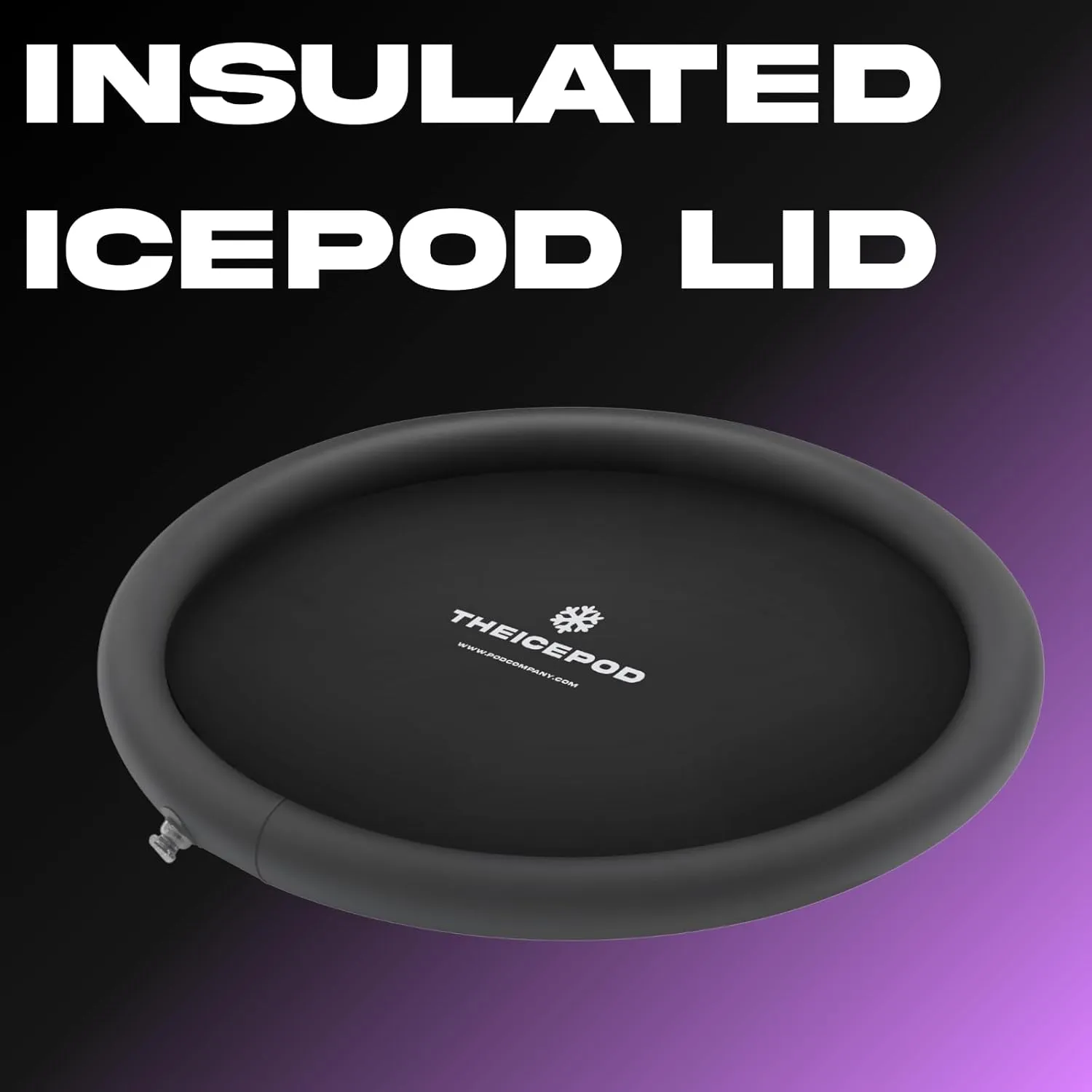 Insulated Ice Pod Lid – Floating Thermal Cover for Standard Ice Pod – Inflatable Ring for a Perfect Seal – Keeps Water Cold & Clean