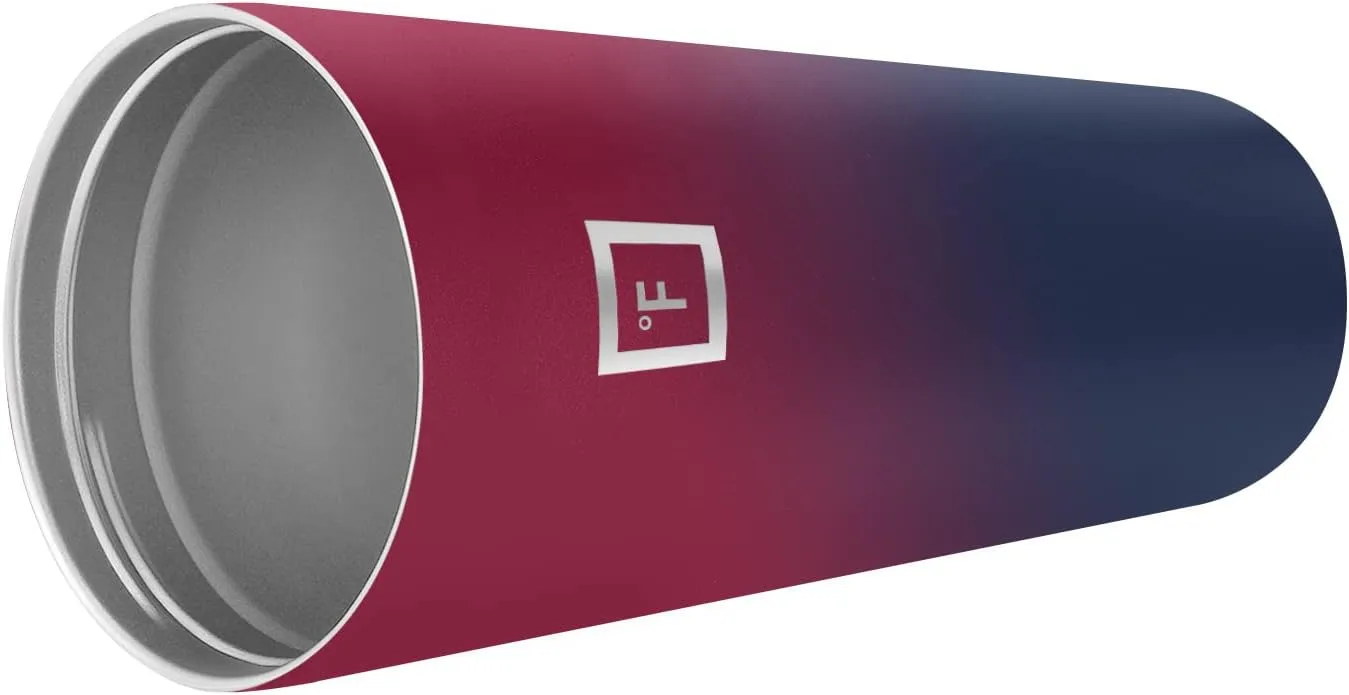 IRON °FLASK Classic Tumbler - 2 Lids, Vacuum Insulated Stainless Steel Water Bottle, Double Walled, Drinking cup, Thermos Travel Mug (Dark Rainbow, 32 oz Solid Lid)