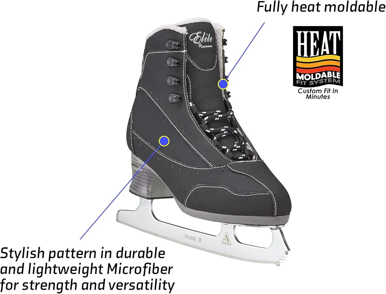 Jackson Ultima Softec Elite Womens/Girls Figure Ice Skates