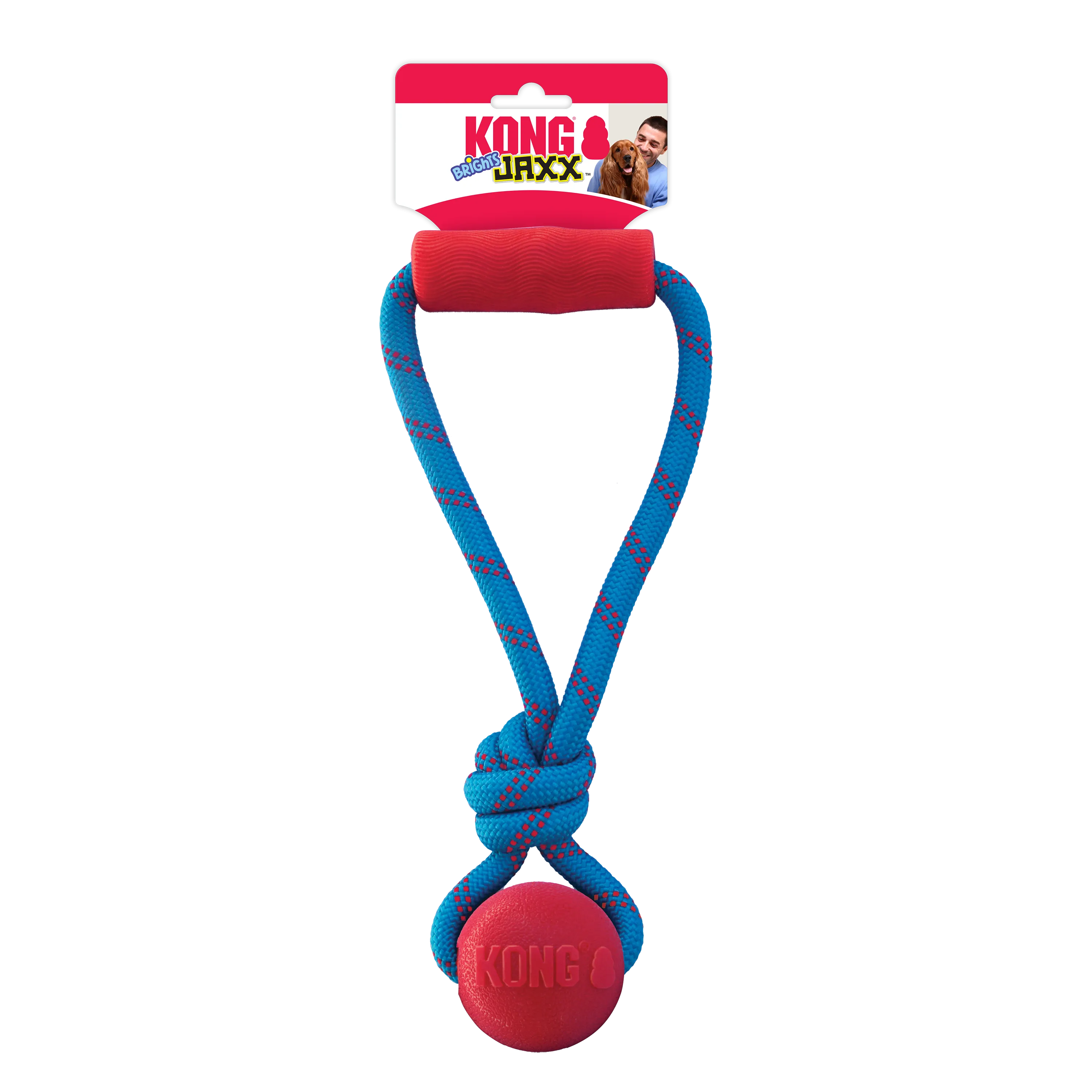 Jaxx Brights Tug with Ball Dog Toy - Medium