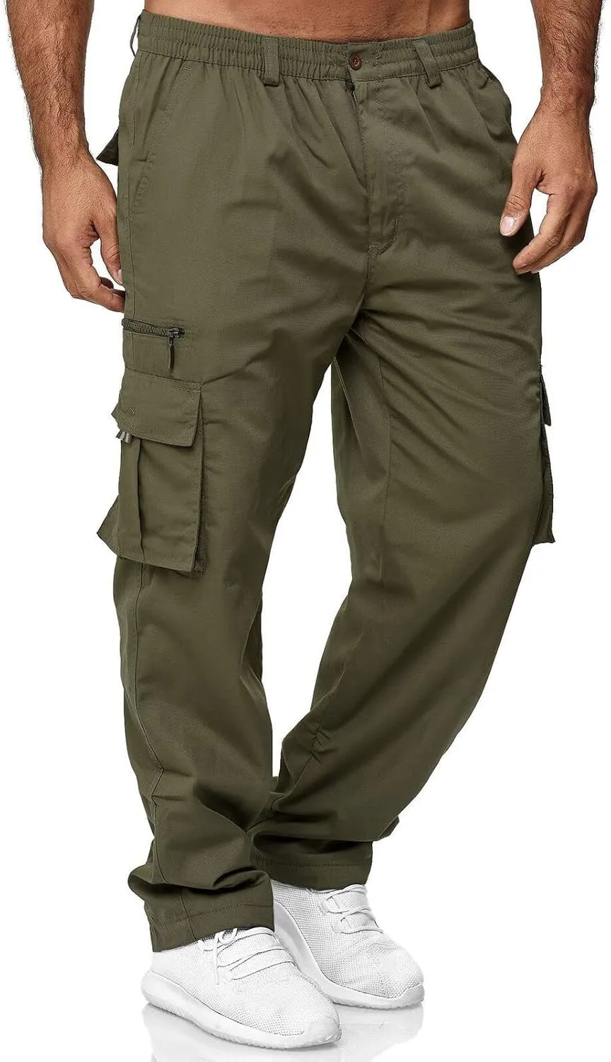Julidostore Stretchmotions - Super Stretch Ice-Silk Comfort Cargo Pants Multi Pockets Outdoor Lightweight Hiking Jogger