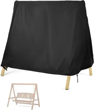 Kasla Outdoor Swing Cover for A Frame Patio, Porch Furniture, Glider Hammock - Waterproof - 66" L x 48.8" W x 66" H