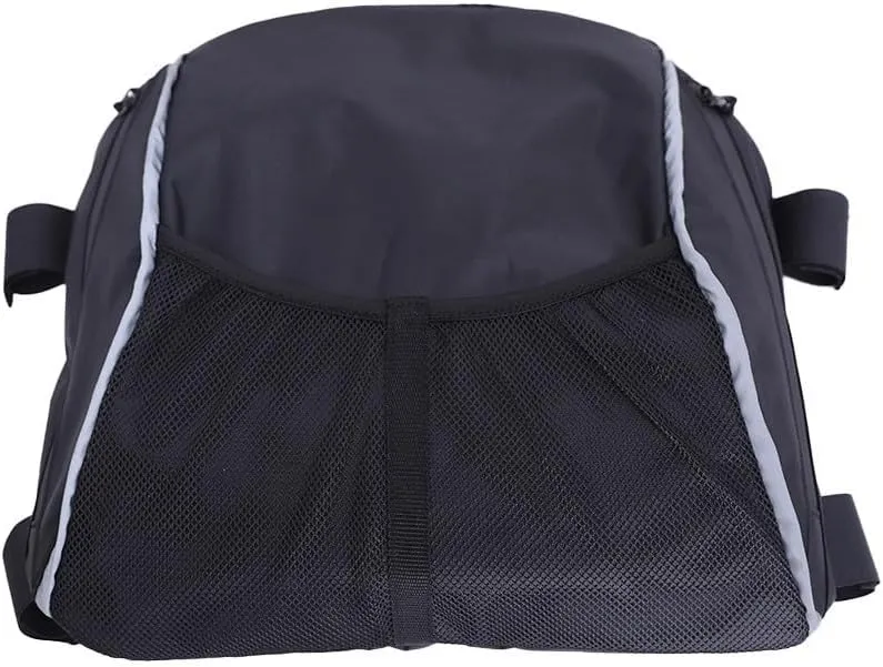 Kayak Seat Back Storage Bag, Waterproof Mesh Kayak Chair Bag Oxford Fabric Stand Up Paddleboard Organizer for Marine Kayaking Chair Backrest Seat(Black)