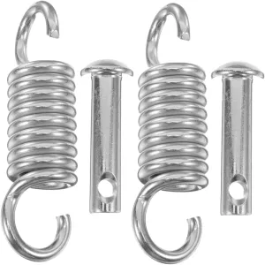 KESYOO 2 Sets Heavy Duty Swing Hanger Kit of Swivel Hooks with Extension Springs for Hammocks Hanging Chairs and Porch Swings Sturdy Steel Construction for Use