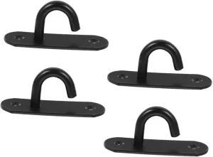 KESYOO Stainless Steel Wall Mount Exercise Anchor 4 Heavy Duty s Hooks Ceiling Hangers for Resistance Bands Yoga Straps