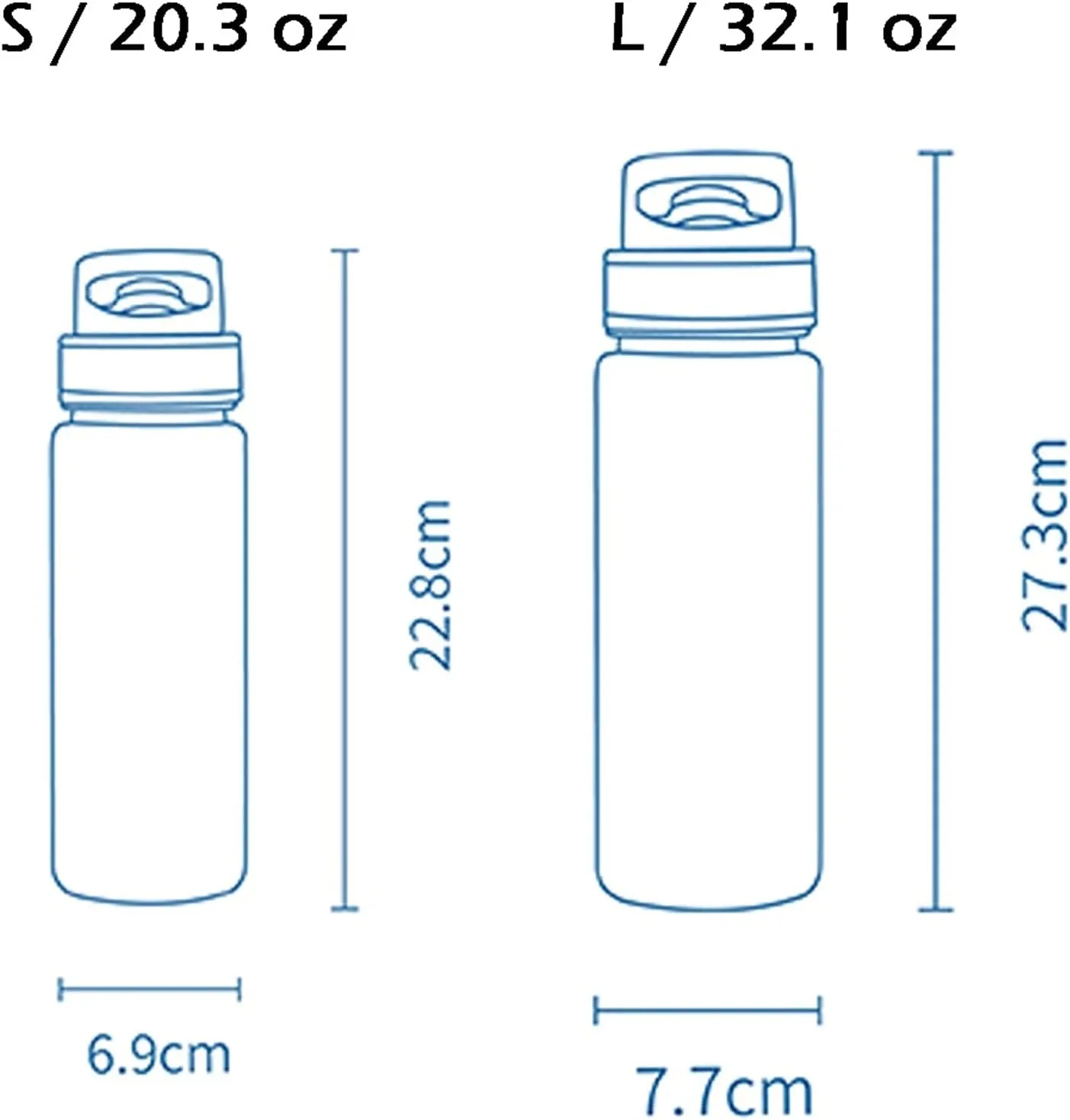 kettles Matte texture Plastic Water Bottle with Straw,Portable Sports Bottles BPA Free,Leakproof Cup Durable,for Fitness,Students Gift canteen(B,Medium)