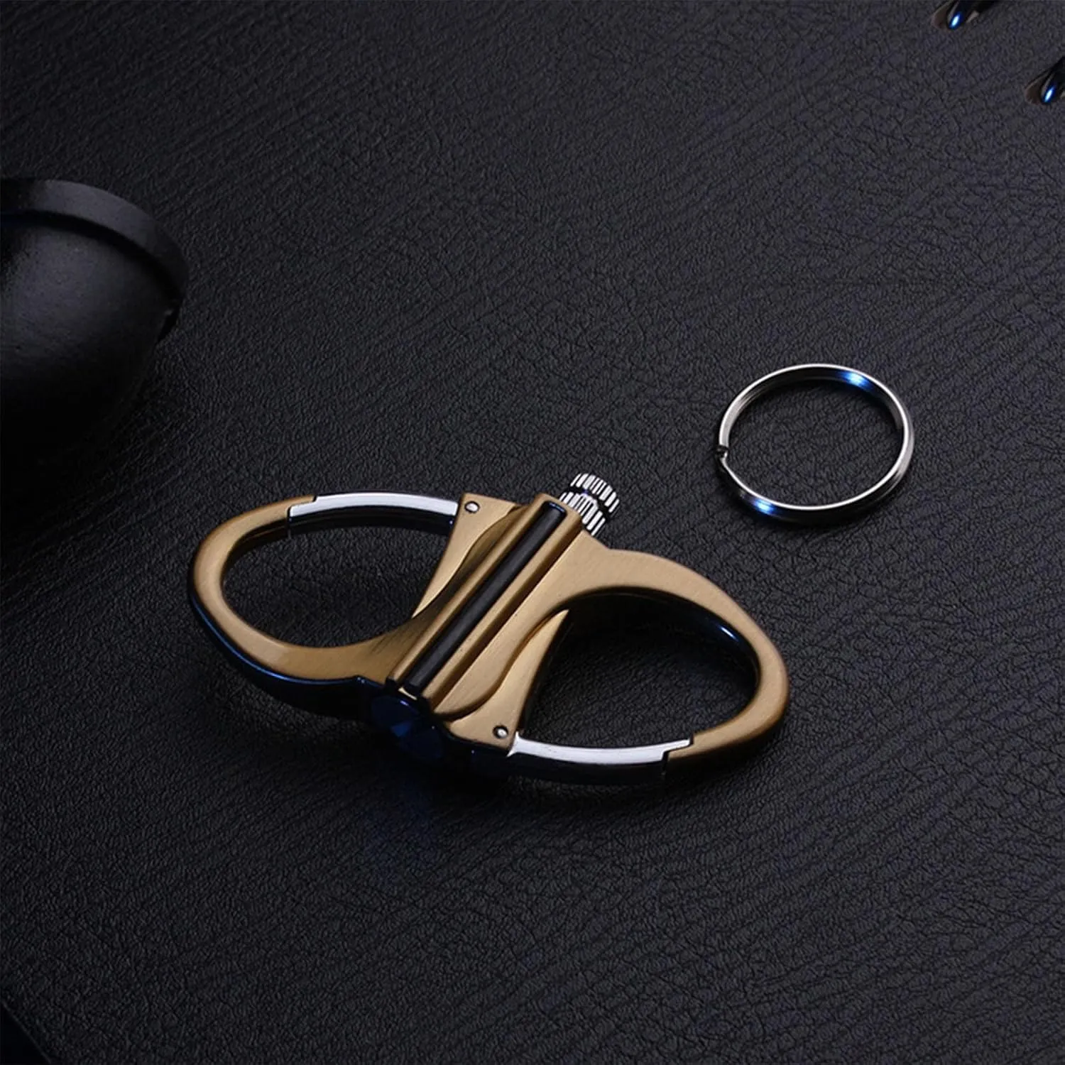 Keychain Lighter, Mini Waterproof Keychain Lighter Match Design with Carabiner for Outdoor Activities