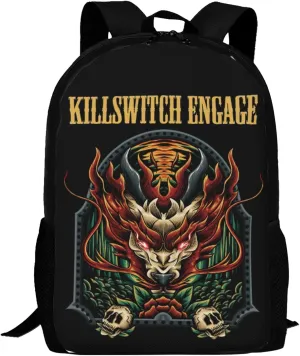 Killswitch Music Engage Music Backpacks Large Capacity Backpack Leisure Bag Daypack for Men and Women