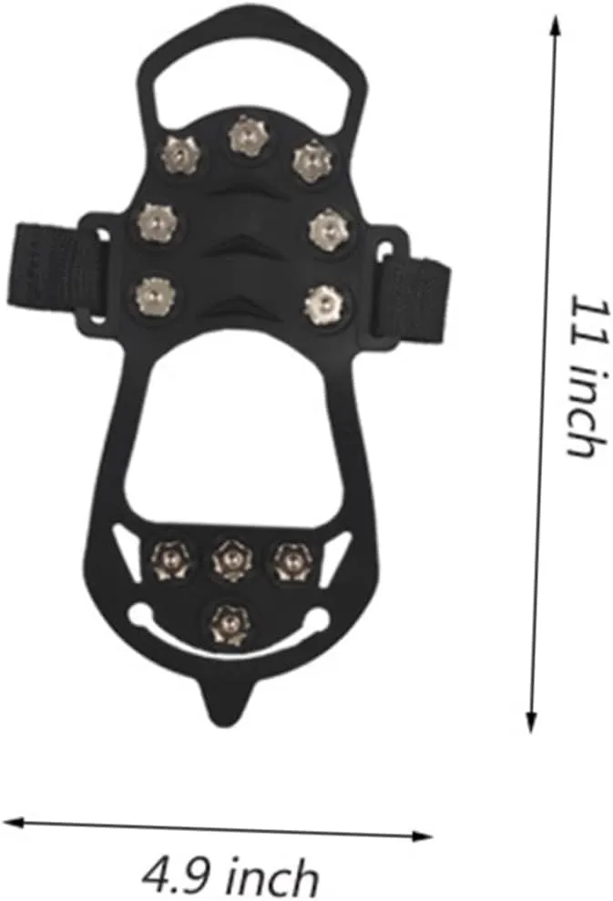 Kisangel Mountaineering Covers Boot Grippers Ice Grippers Shoe Spikes Ice Crusher Slip-on Shoe Gripper Shoe Ice