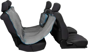 Kurgo Dog Car Seat Cover, Pet Bench Seat Covers, Hammock Style Car Cover, Water Resistant, Scratch Proof, Cars, 55 Inches, Heather Hammock (Heather Charcoal Grey, 55")