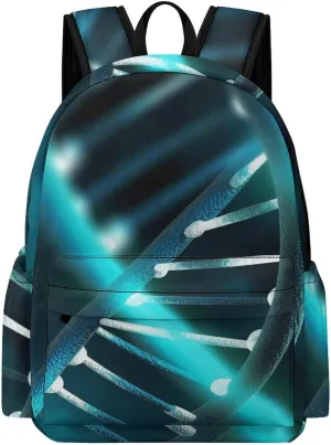 Laptop Backpack for Women Men Daypack Waterproof Science Gene Strand Computer Bag Business Work Bag for Travel