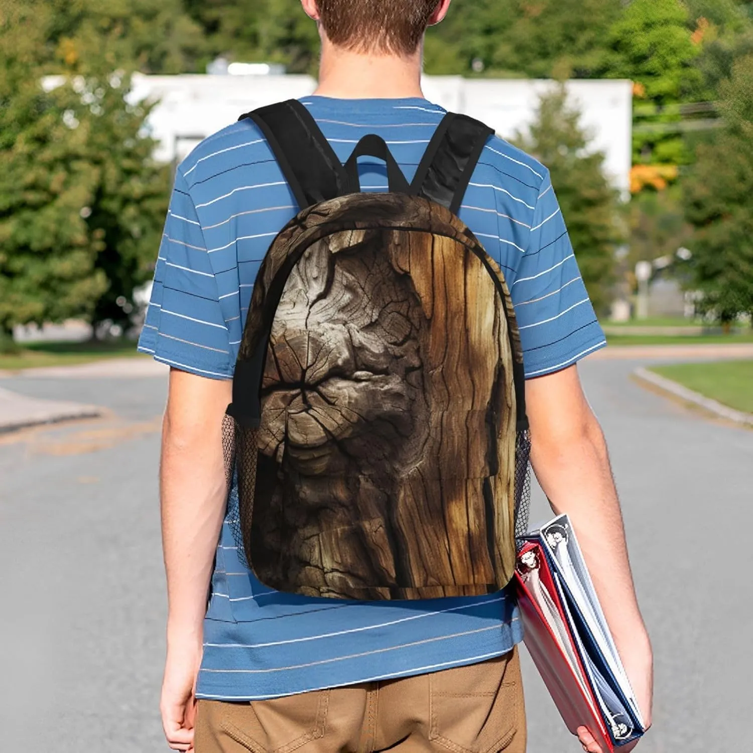 Laptop Backpack Lightweight Backpack for Men Women Daypack Tree Trunk Laptop Bag Casual Backpack for Travel