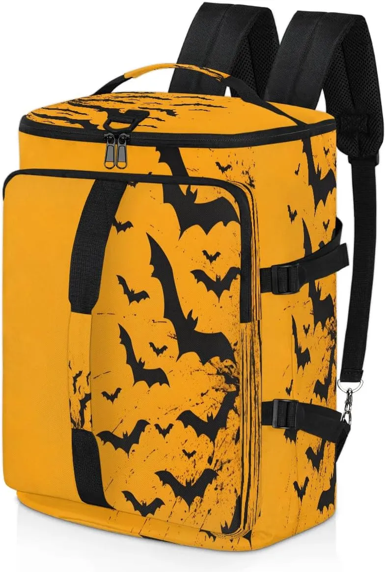 Large Carry on Backpack for Women Men Multi-function Gym Duffle Bag Halloween Bats Backpack Polyester Waterproof Duffel Bags