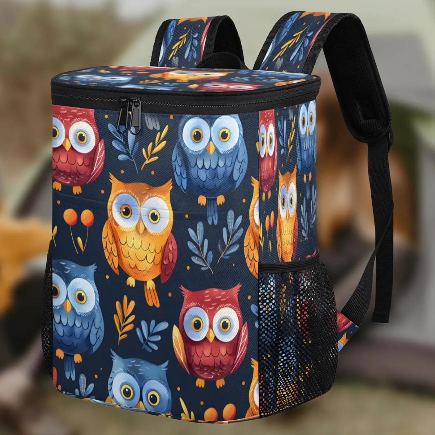 Large Insulated Cooler Backpack, Leak Proof Backpack 30 Cans, Cooler Bag for 12h Hot/Cold Retention