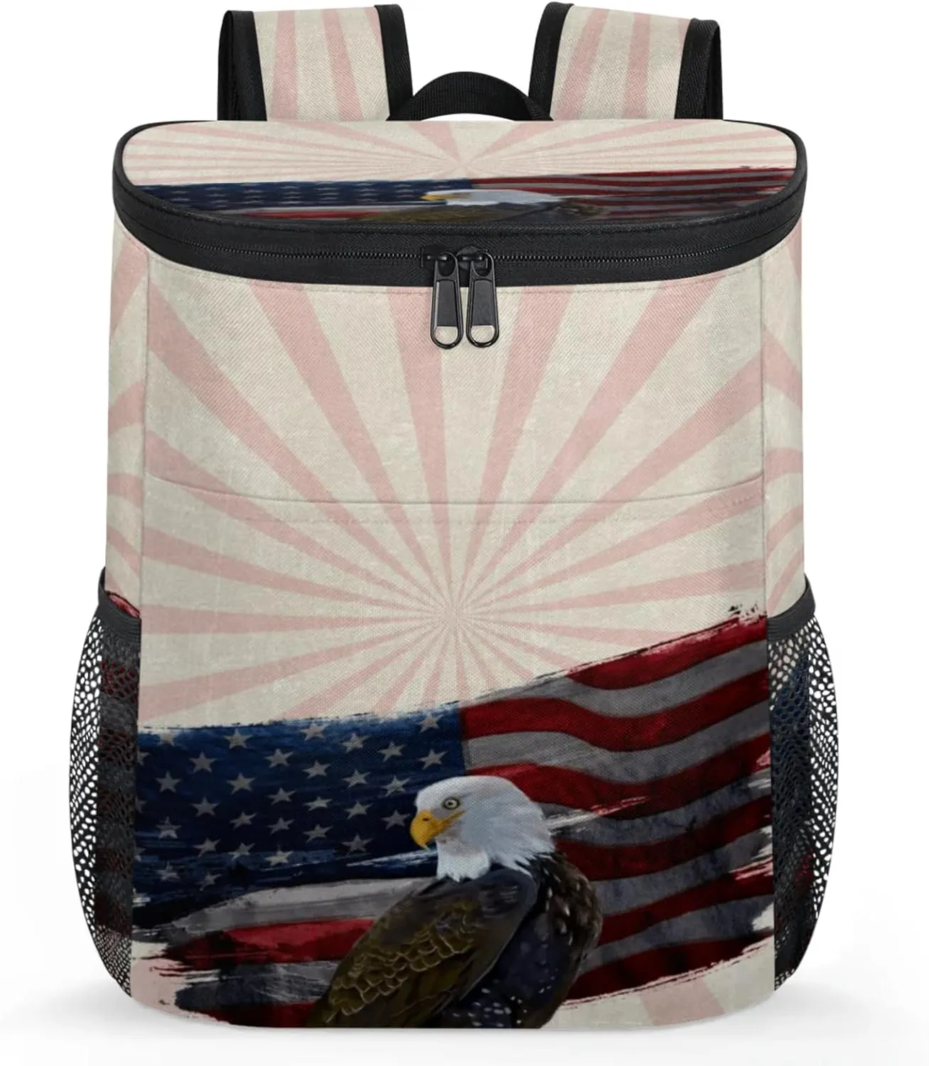 Large Insulated Cooler Backpack, Leak Proof Backpack 30 Cans, Cooler Bag for 12h Hot/Cold Retention