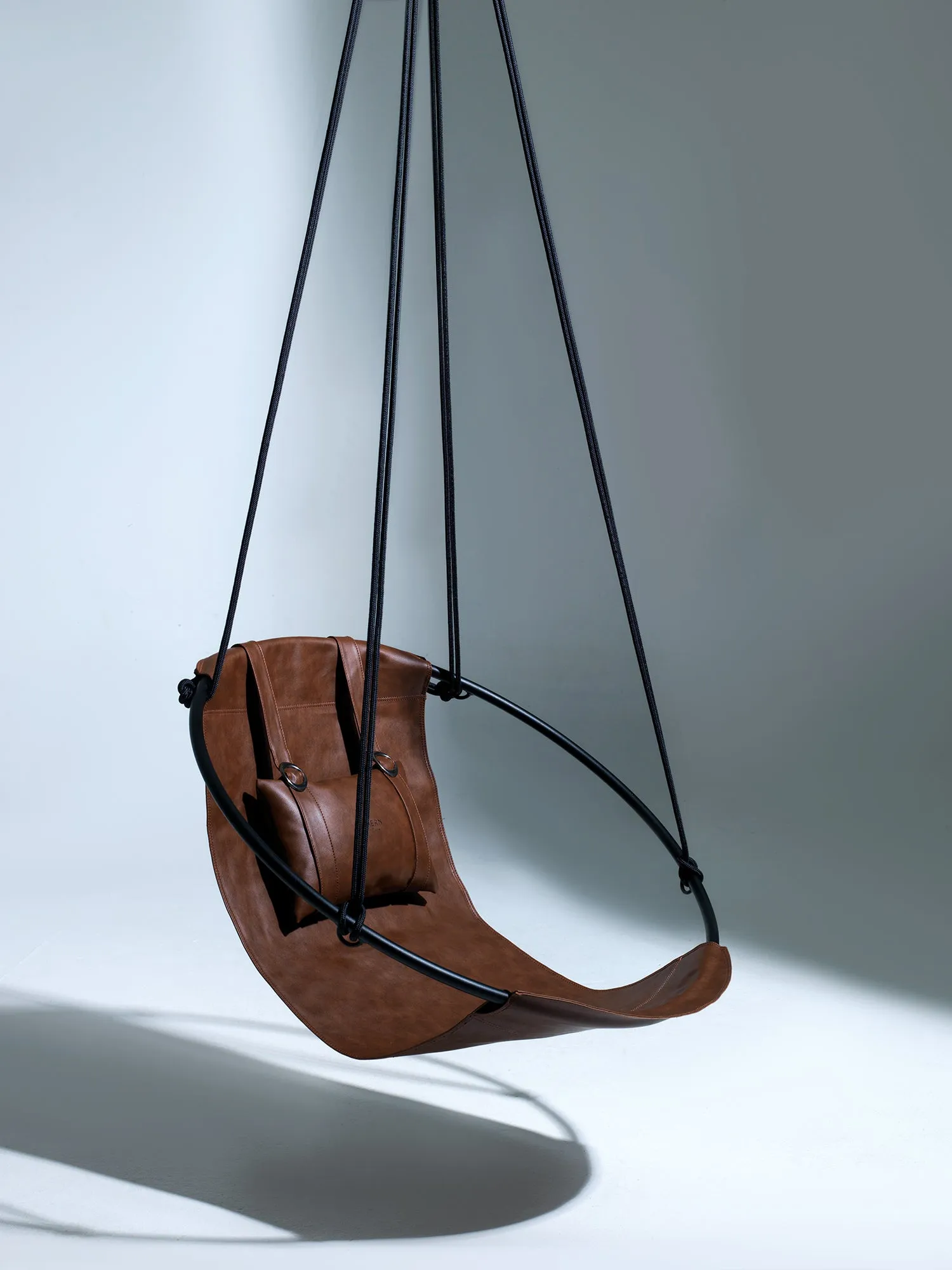 Leather Hanging Chair - Brown
