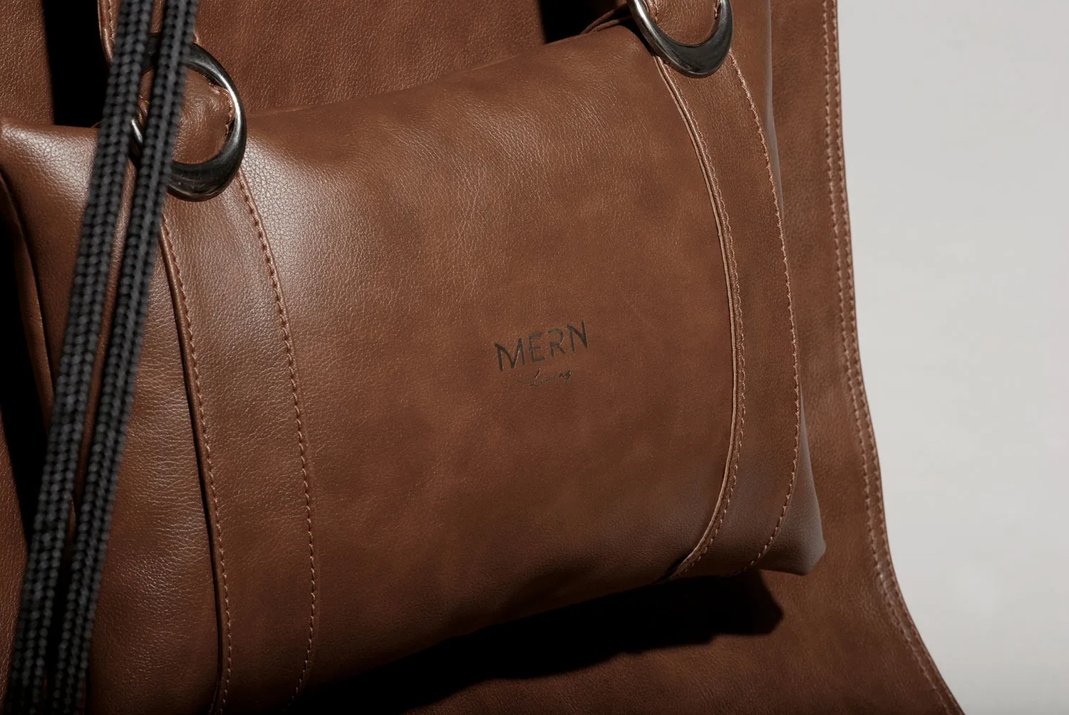 Leather Hanging Chair - Brown