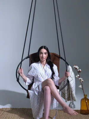 Leather Hanging Chair - Brown
