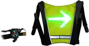 LED Turn Vest Reflective Vest with Direction Remote Control Turning Lights Waterproof USB Rechargeable