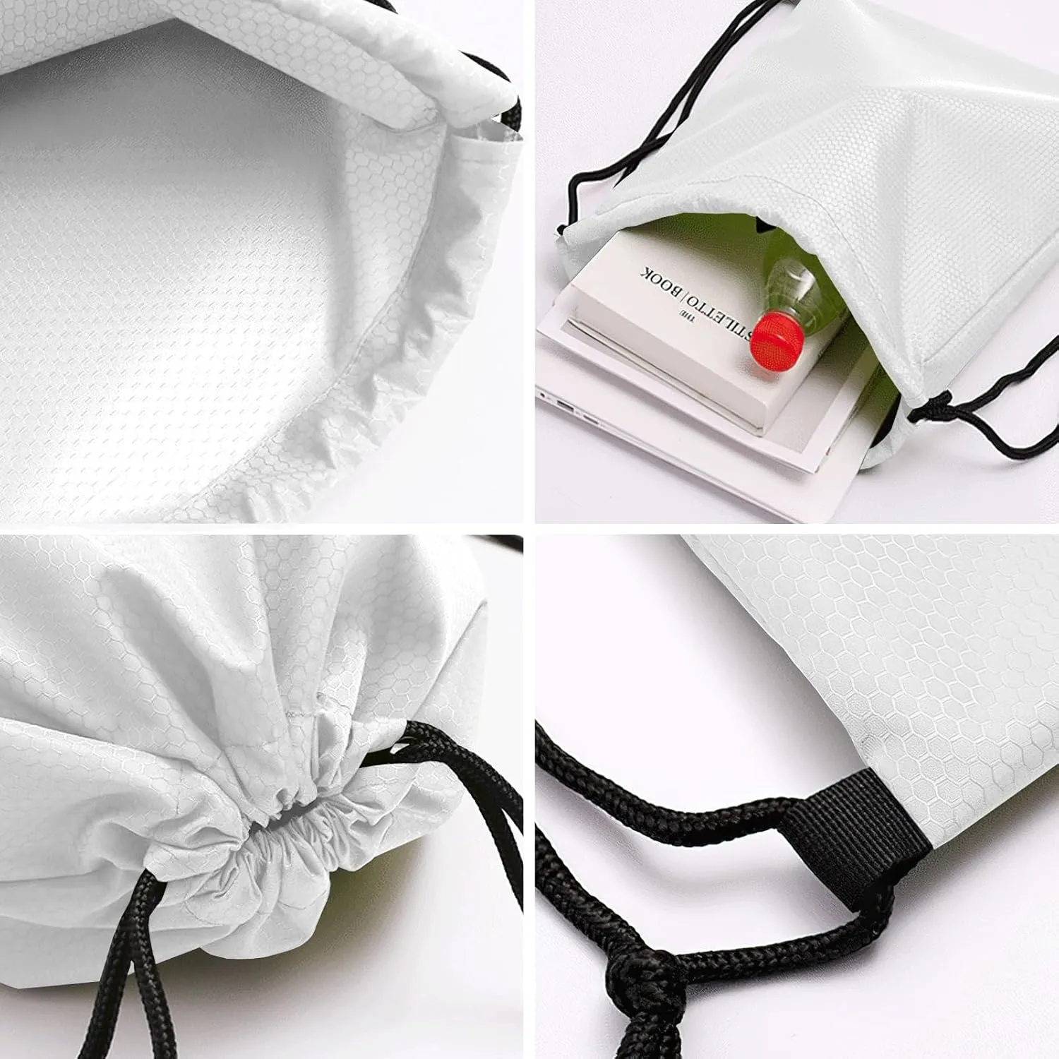 Letter D Drawstring Sackpack Gym Yoga Sport Backpack Bag Waterproof Storage Bags for Women Men