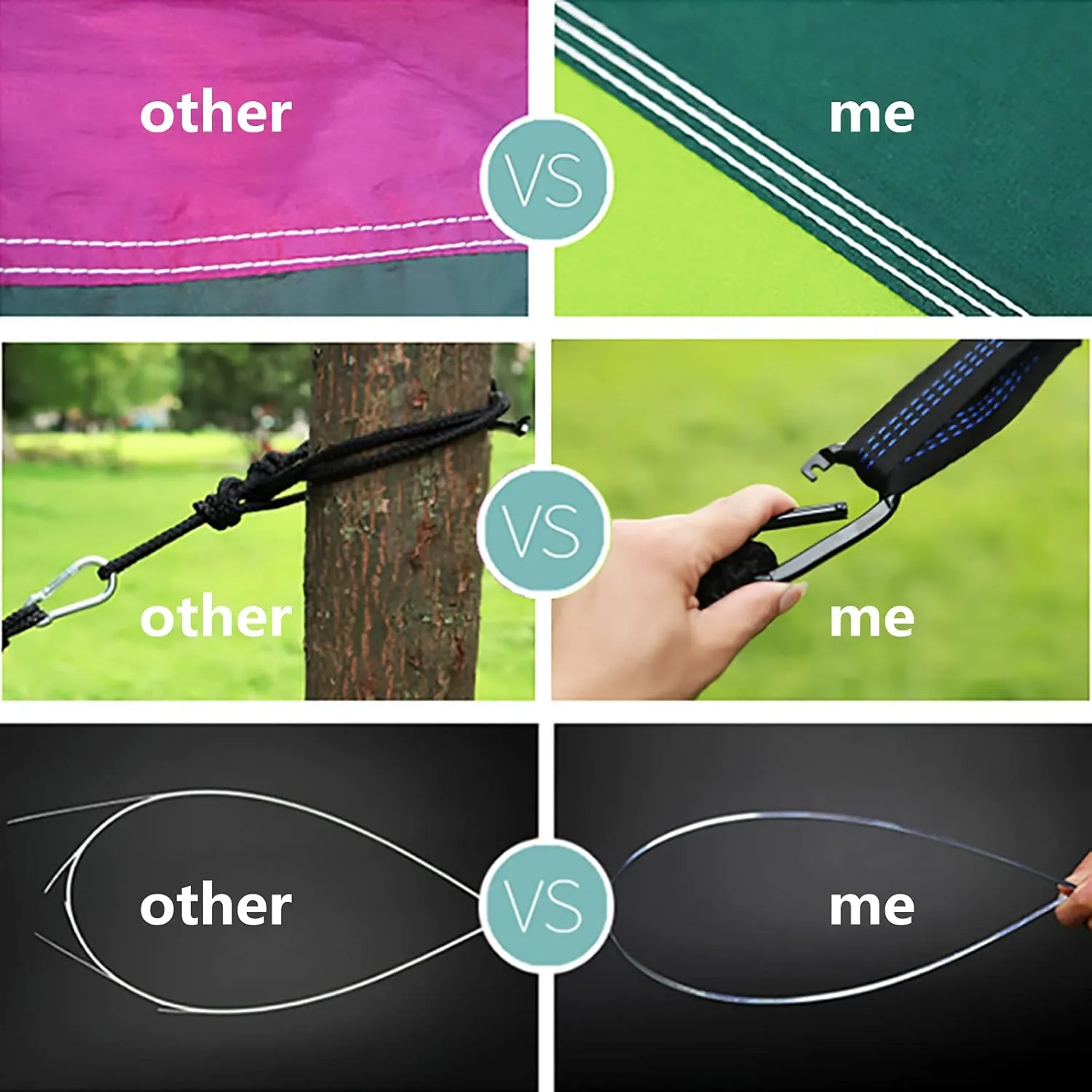 LFL Portable Camping Hammock with Mosquito Net, 1 or 2 Person Outdoor Swing Hammock, Nylon Parachute Material, Quick Opening Outside Hammock, Hiking Travel Courtyard (Black)