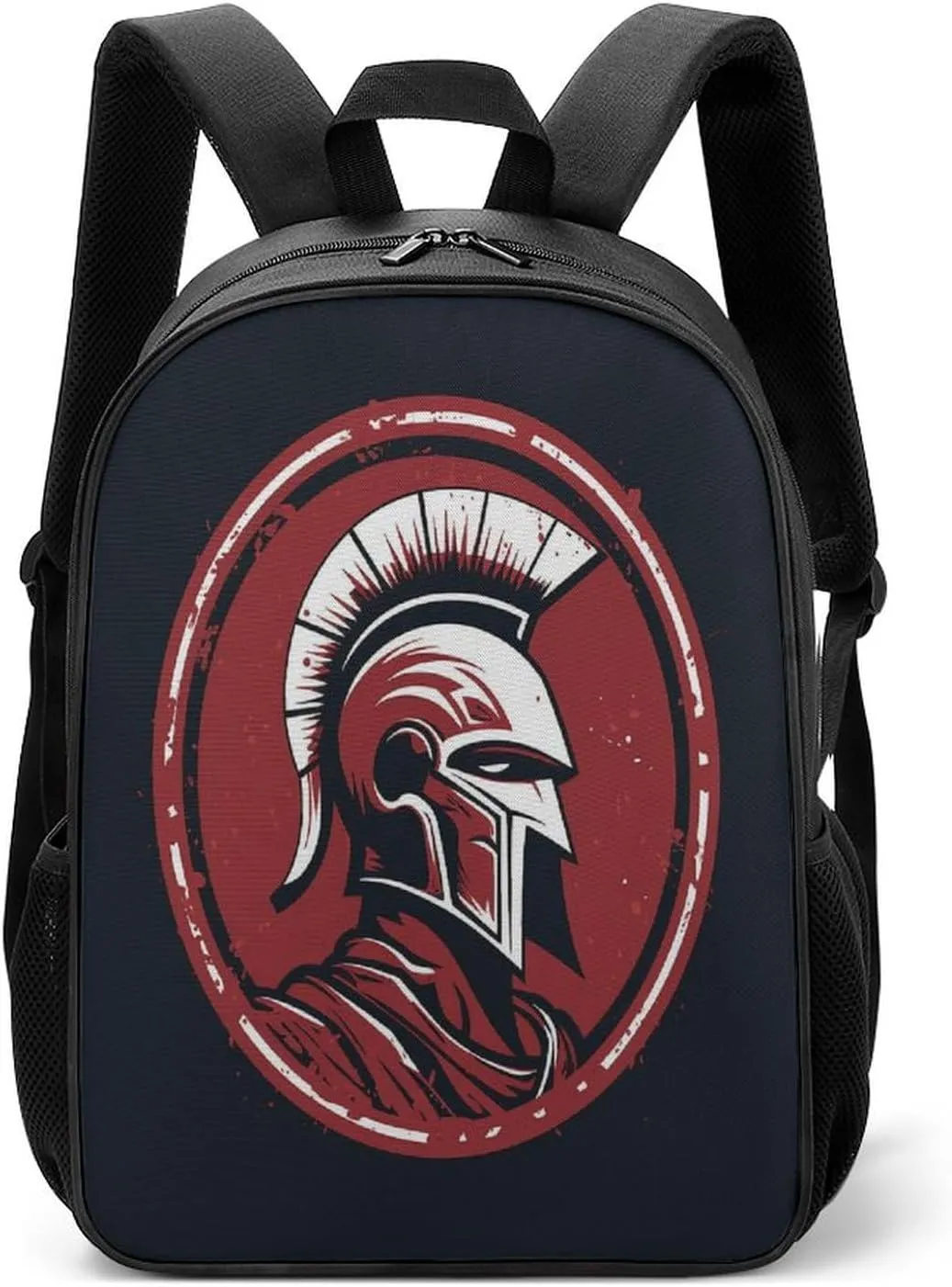 Lightweight Backpacks Cute Travel Bag Durable Red Warrior Helmet Printing Small Travel Backpack For Women & Men