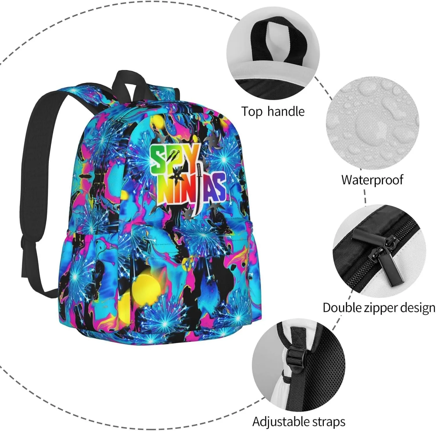 Lightweight Classic Large Capacity Backpack Multifunctional Daypack For Adult Outdoor Recreation