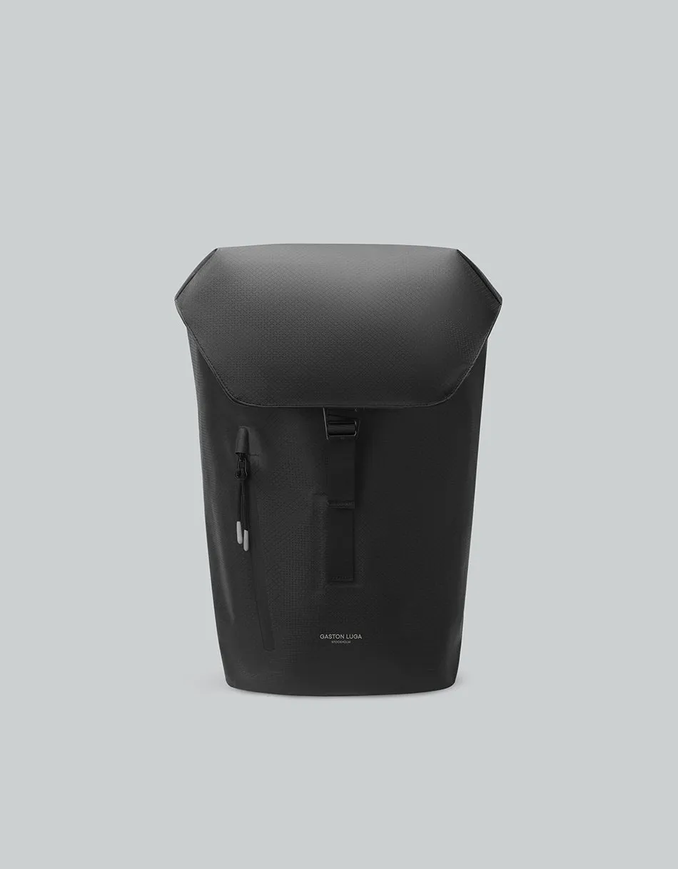 Lightweight DuoSeal 14" Flap Backpack - Black
