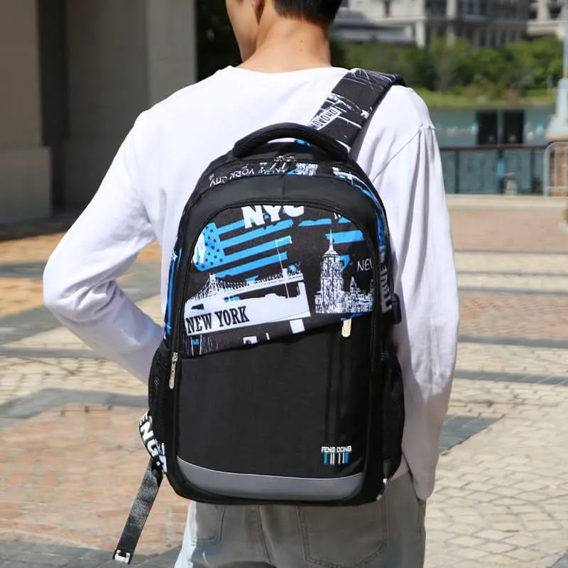Lightweight Graffiti Musician School Backpack – 16" Laptop Bag