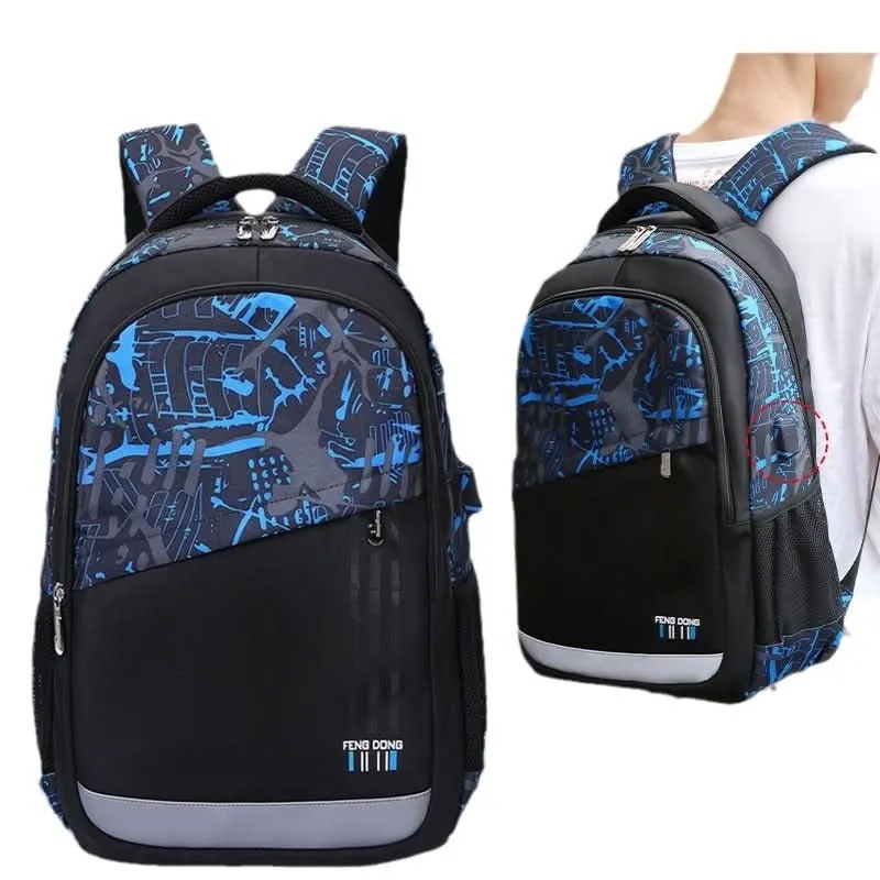 Lightweight Graffiti Musician School Backpack – 16" Laptop Bag