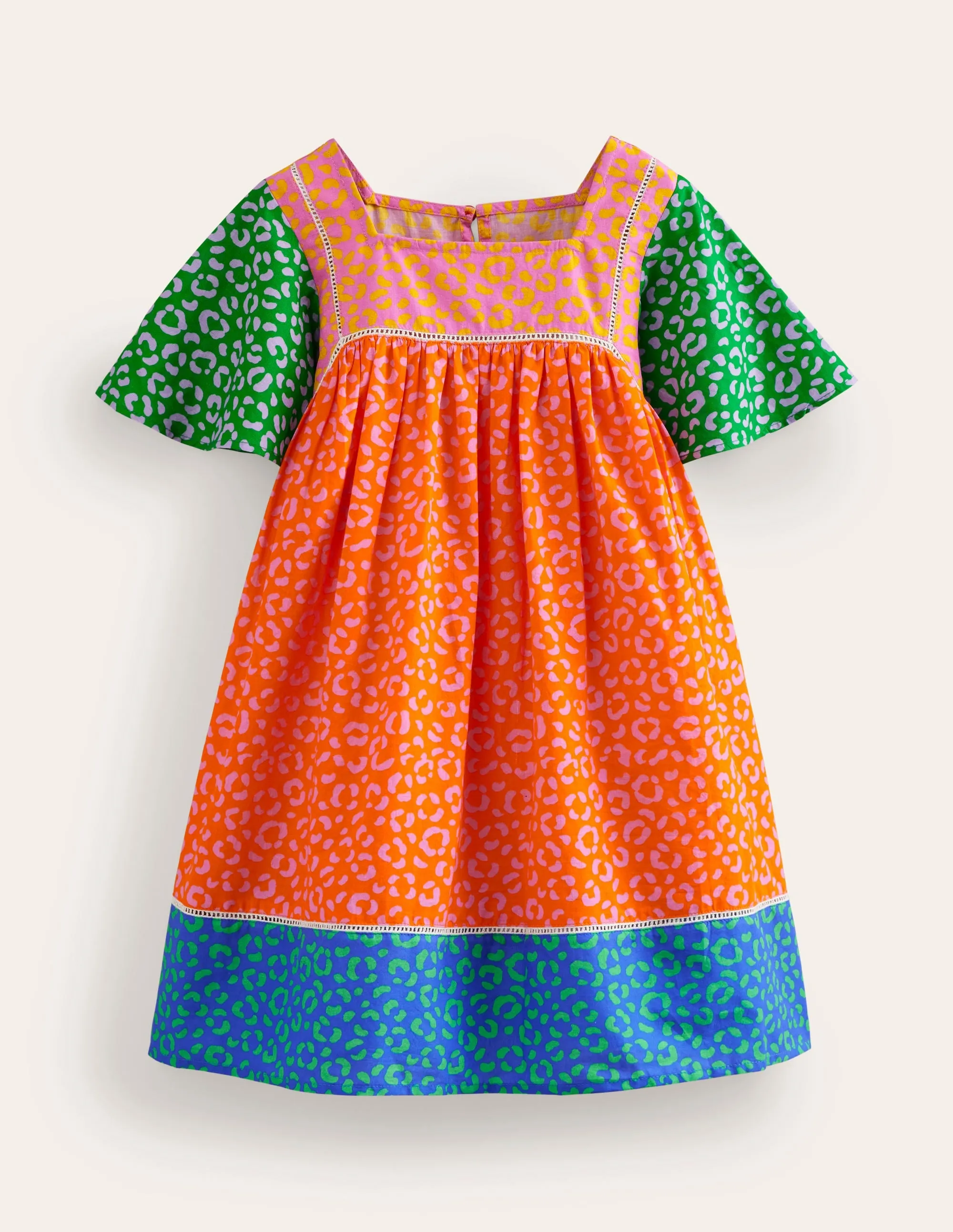 Lightweight Holiday Dress-Multi Leopard Print