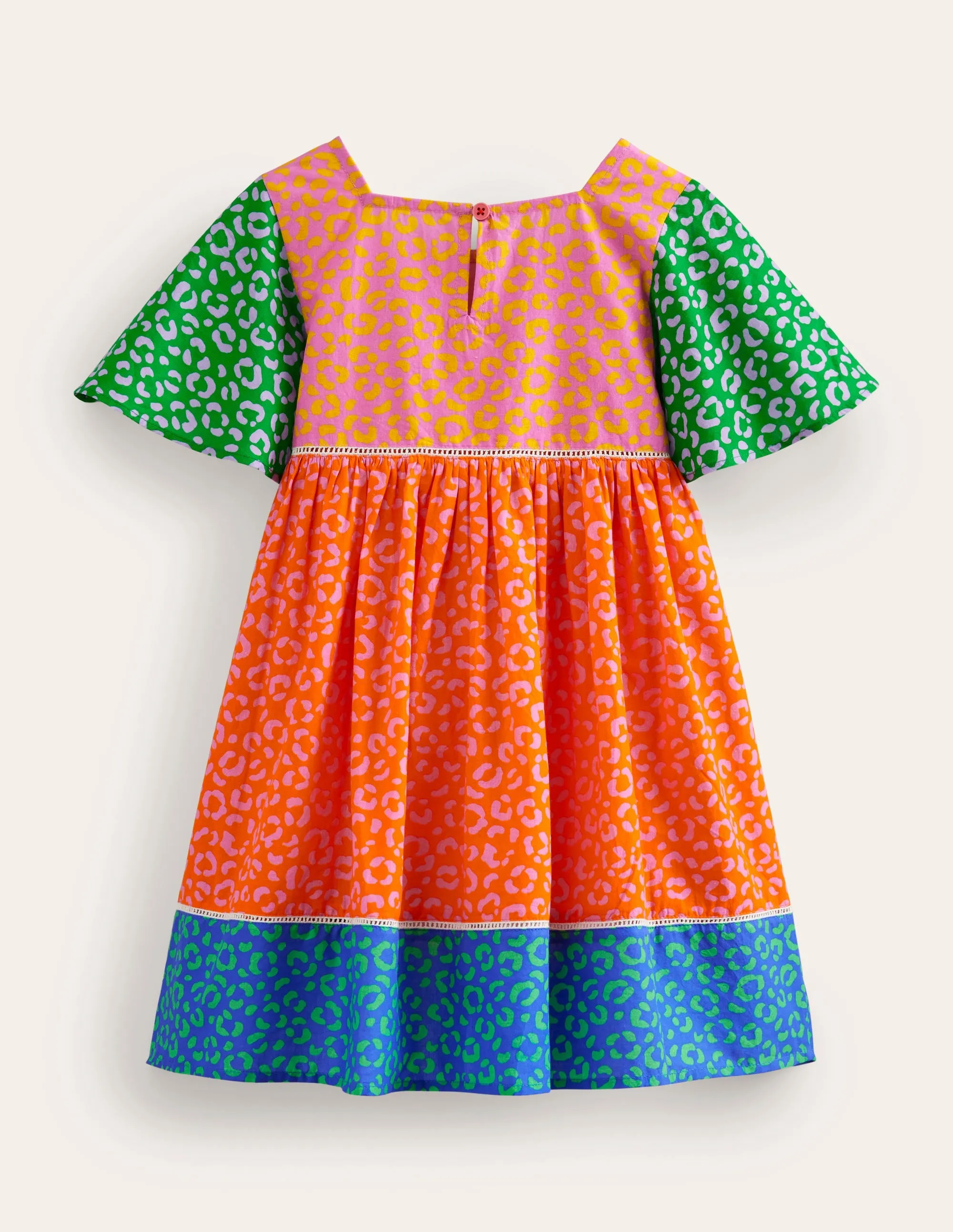 Lightweight Holiday Dress-Multi Leopard Print