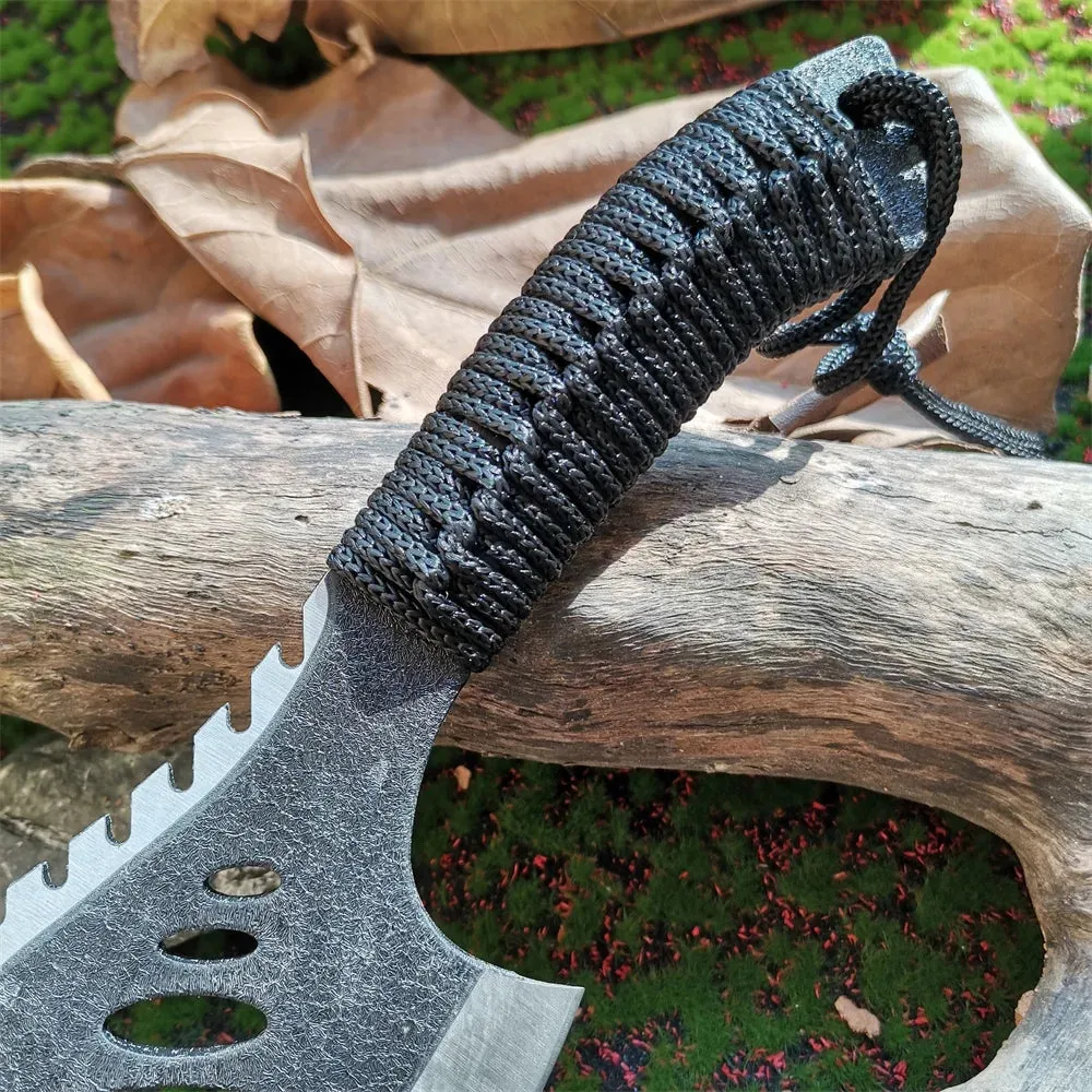 Lightweight Stainless Steel Survival Axe with Paracord Handle