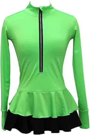 LIUHUO Figure Skating Jacket Pants Girls Teens for Girls Black Tops Coats for Women