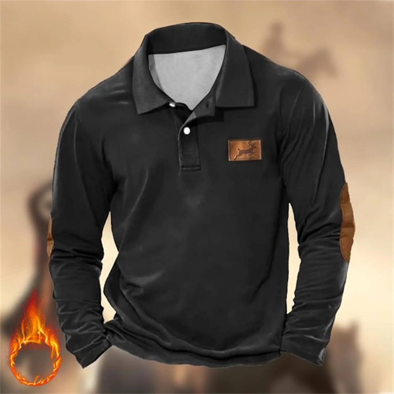 Long Sleeve Polo Shirts for Men Casual Button Down Golf T Shirt Fashion Classic Solid Buisness Work Pullover Tops